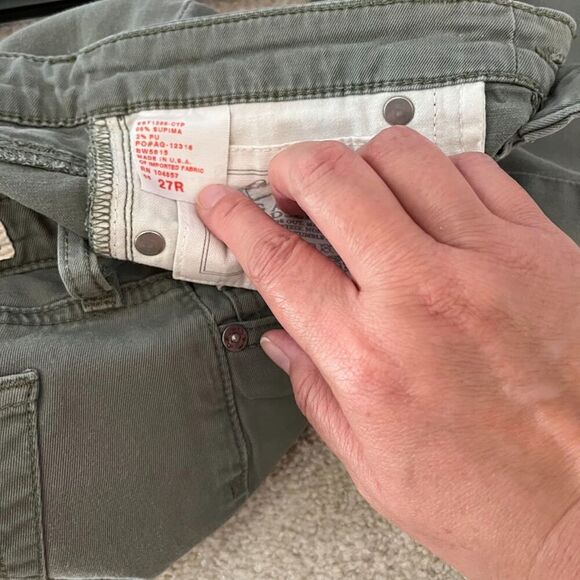 AG Adriano Goldschmied Super Skinny Fit Legging Low Rise Pocket Cotton Jeans - Picture 13 of 13